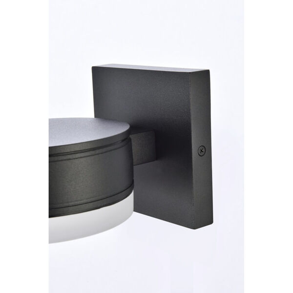 Raine Black Eight-Light LED Outdoor Wall Sconce, image 5