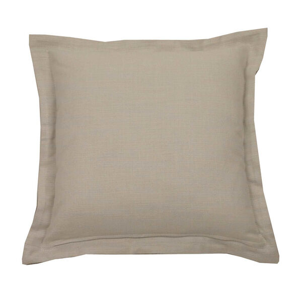 Verona Almond 22 x 22 Inch Pillow with Double Flange, image 1
