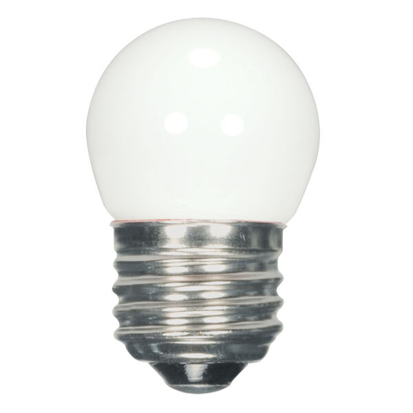 SATCO Coated White LED S11 Medium 1.2 Watt Sign and Indicator Bulb with 2700K 40 Lumens 75 CRI and 360 Degrees Beam, image 1