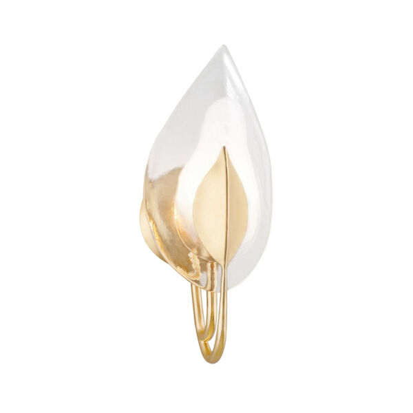 Blossom Gold Leaf One-Light Wall Sconce, image 1