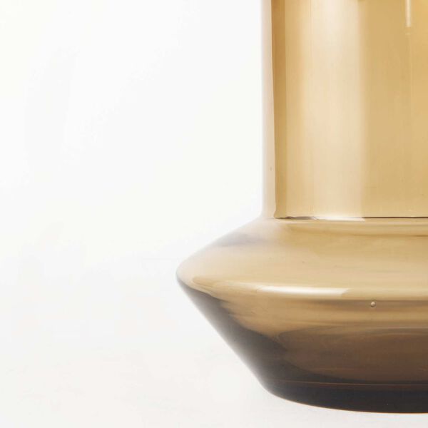 Amrita Golden Brown Eight-Inch Glass Vase, image 5