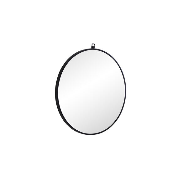 Eternity Black 24-Inch Mirror with Hook, image 4