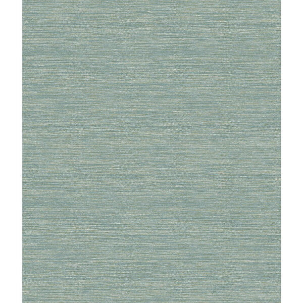Impressionist Teal Challis Woven Wallpaper - SAMPLE SWATCH ONLY, image 1