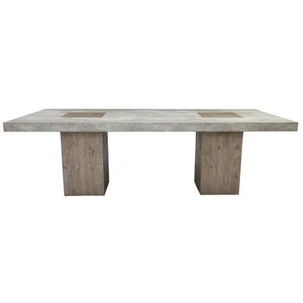 Vada Antique Gray 90-Inch Dining Table, image 3