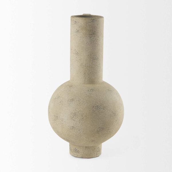 Sariah Beige Ceramic Vase, image 2