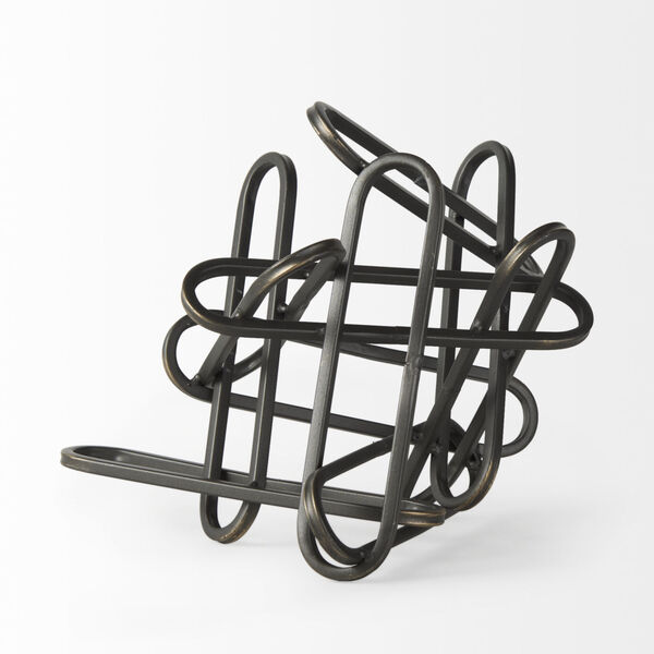 Henderson Black Eight-Inch Height Metal Paperclip Decorative Object, image 4