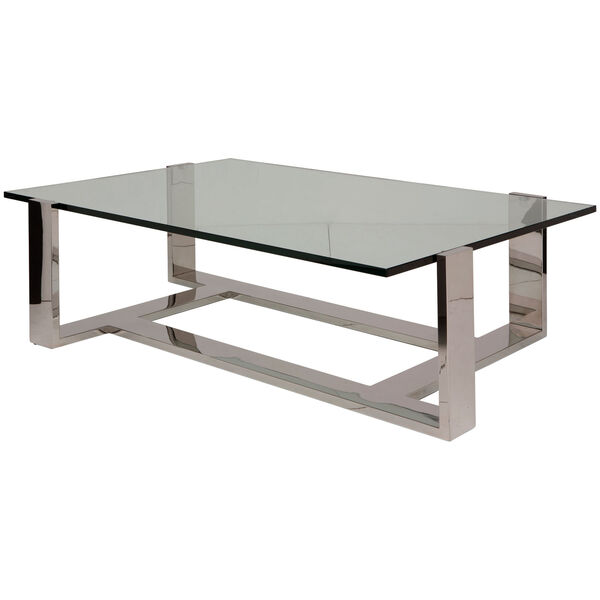Flynn Clear 62-Inch Coffee Table, image 1