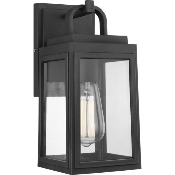 Grandbury Textured Black Six-Inch One-Light Outdoor Wall Sconce with Clear Shade, image 1