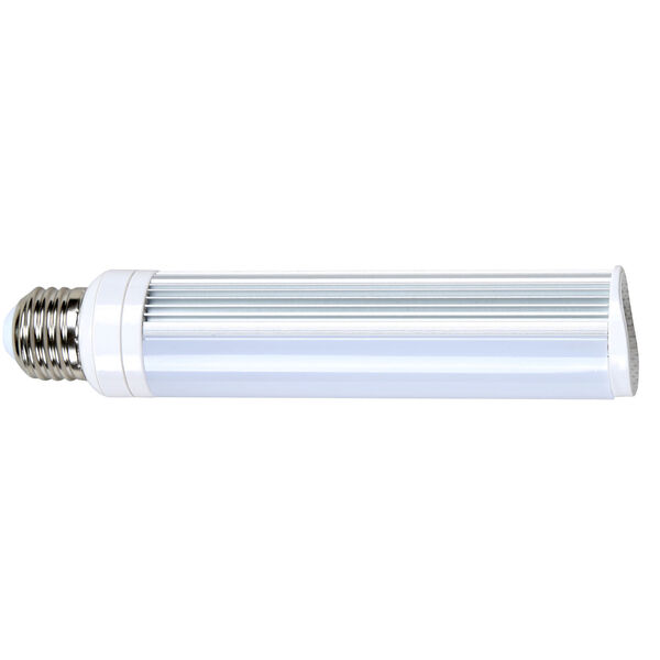 SATCO Frosted White LED PL Medium 8 Watt LED CFL Replacements Pin Based Bulb with 2700K 675 Lumens 83 CRI and 120 Degrees Beam, image 1