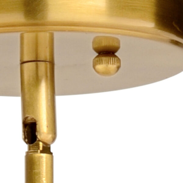 Gold One-Light  Aria Pendant, image 3