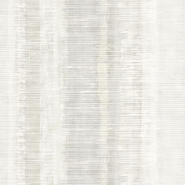 Boho Rhapsody Gray Mist and Ivory Tikki Natural Ombre Unpasted Wallpaper, image 2