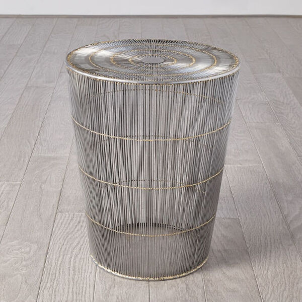 Natural Galvanized Radiance Side Table, image 2
