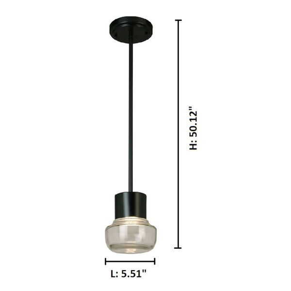 Belby Black LED Mini Pendant, image 3