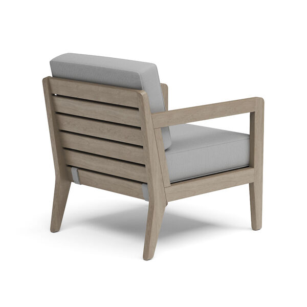Sustain Rattan and Gray Outdoor Lounge Chair, image 6