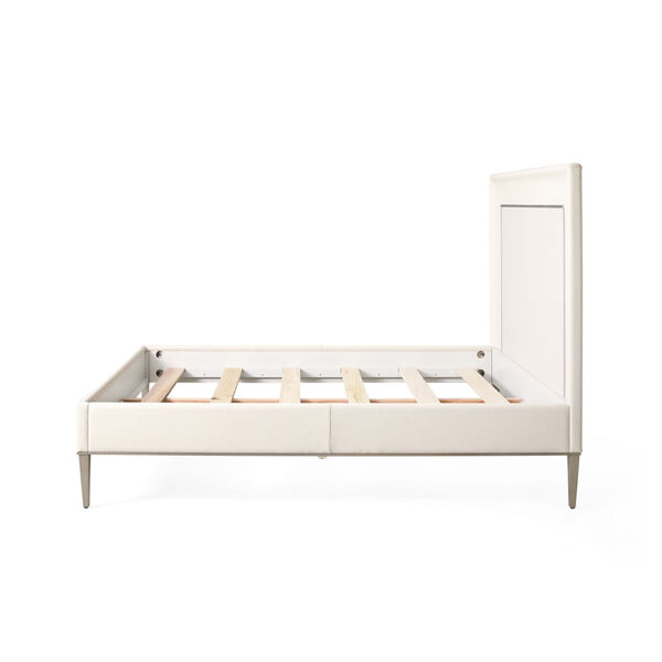 Ellipse Ivory and Pewter Queen Bed, image 4