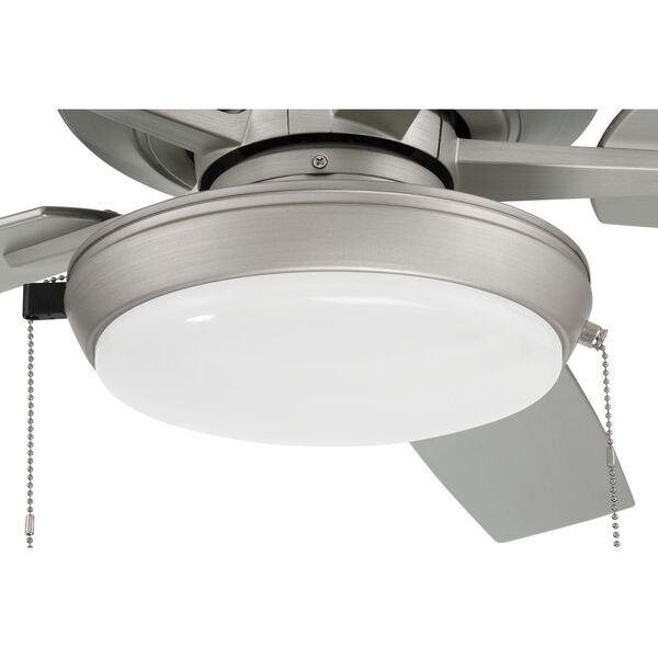Super Pro Painted Nickel 60-Inch LED Ceiling Fan with Pan Light, image 5