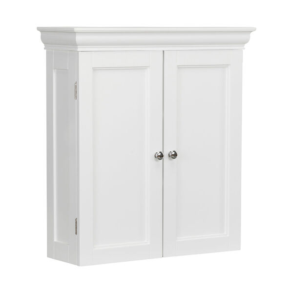 Broadway White Two-Door Bathroom Wall Cabinet, image 1