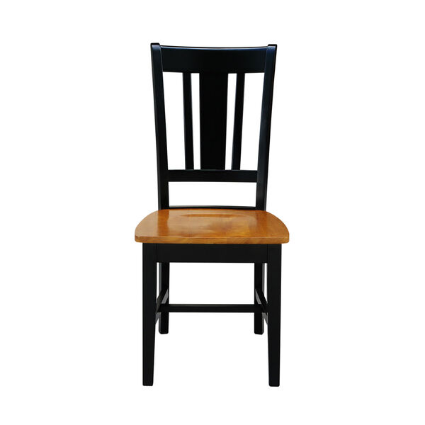 Black and Cherry Dining Table with Chairs, 3-Piece, image 5