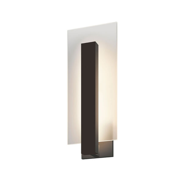Midtown LED Textured Bronze 1-Light Outdoor Wall Sconce 16-Inch, image 1