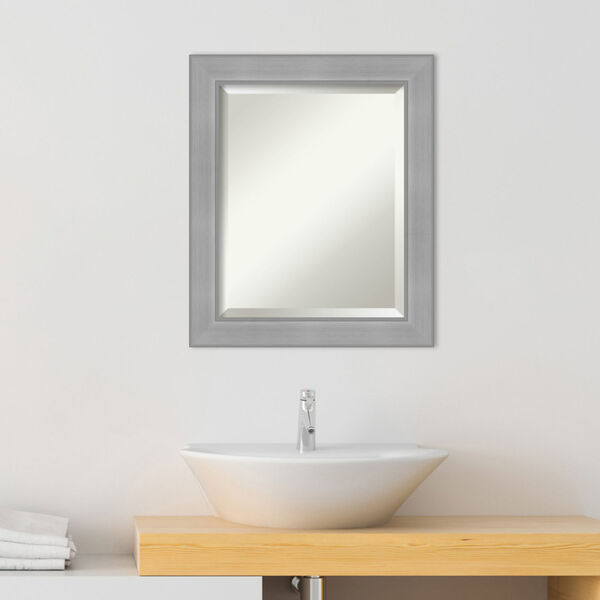 Vista Brushed Nickel 21W X 25H-Inch Bathroom Vanity Wall Mirror, image 3