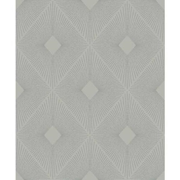 Harlowe Light Grey and Silver Wallpaper, image 2