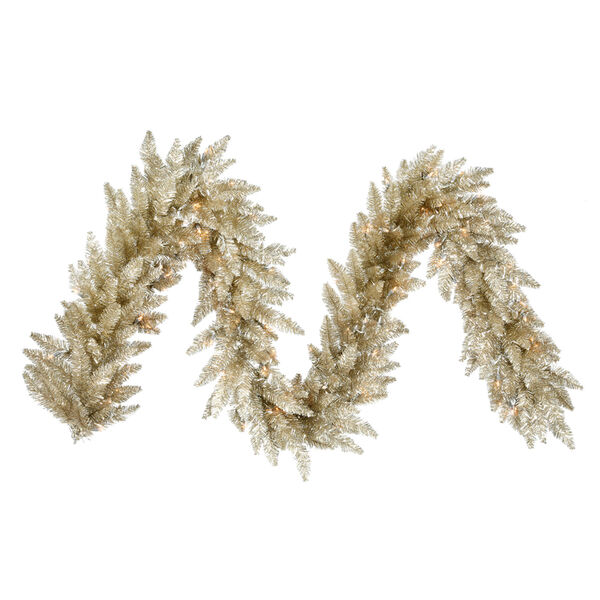 9 Ft. Champagne Garland, image 1