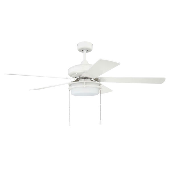 Stonegate White Two-Light Led 52-Inch Ceiling Fan, image 1