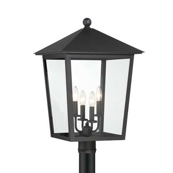 Noble Hill Sand Coal Four-Light Outdoor Post Mount, image 1