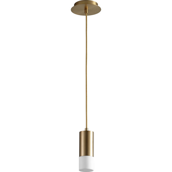 Magneta Aged Brass 10-Inch One-Light LED Mini Pendant, image 1