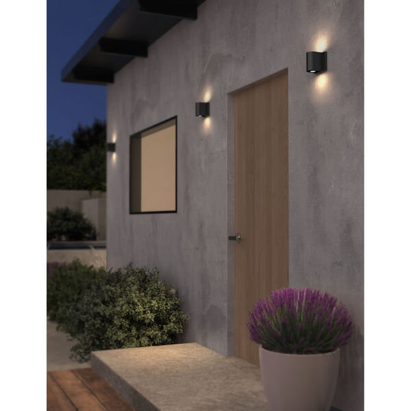 Traverse Black Four-Inch Outdoor LED Wall Sconce, image 2