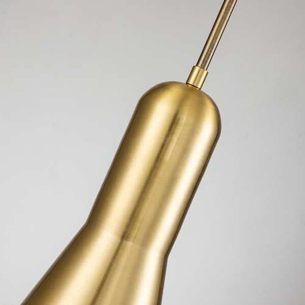 Etoile Aged Brass Seven-Inch One-Light Mini Pendant, image 4