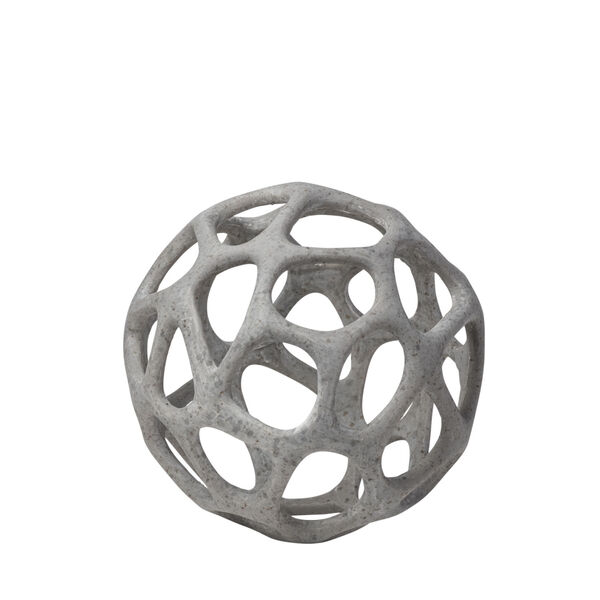 Spiro Off-White Hollow Decorative Orb, image 1