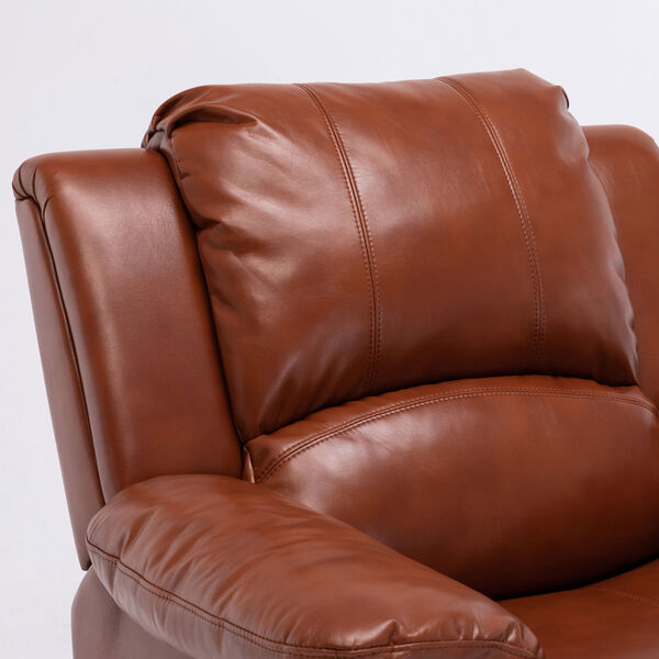 Clifton Caramel Leather Gel Recliner, image 6