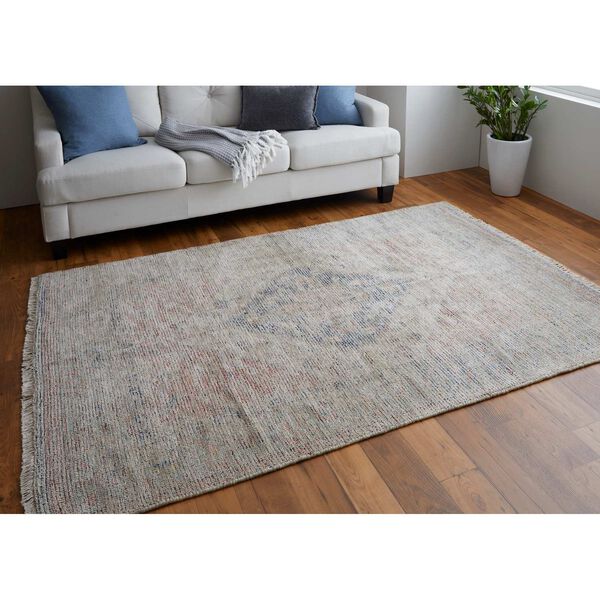 Caldwell Ivory Blue Red Area Rug, image 6