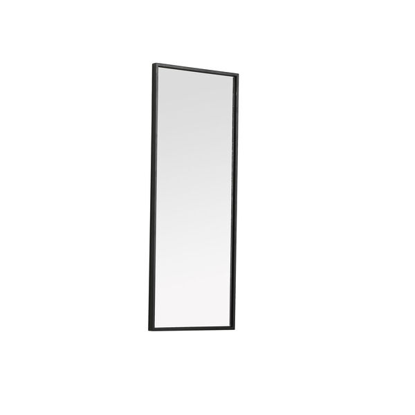 Eternity Black 14-Inch Rectangular Mirror with Metal Frame, image 4