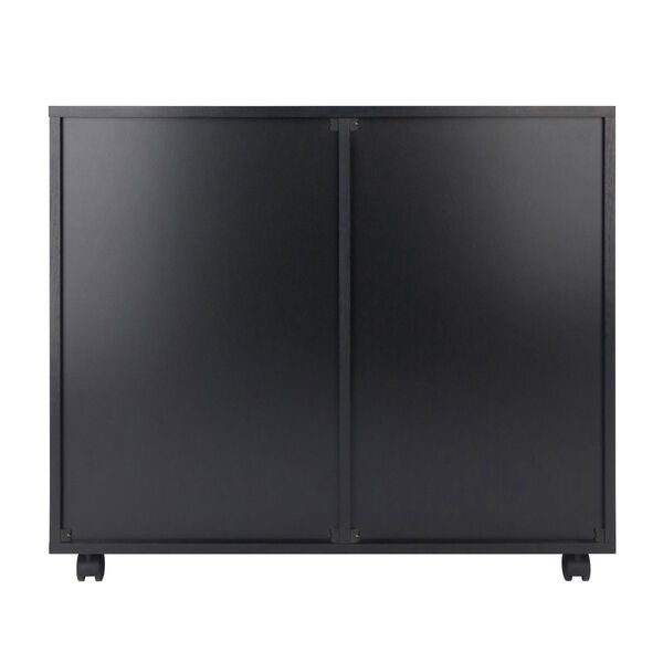 Halifax Black Two-Section Mobile Filing Cabinet, image 5