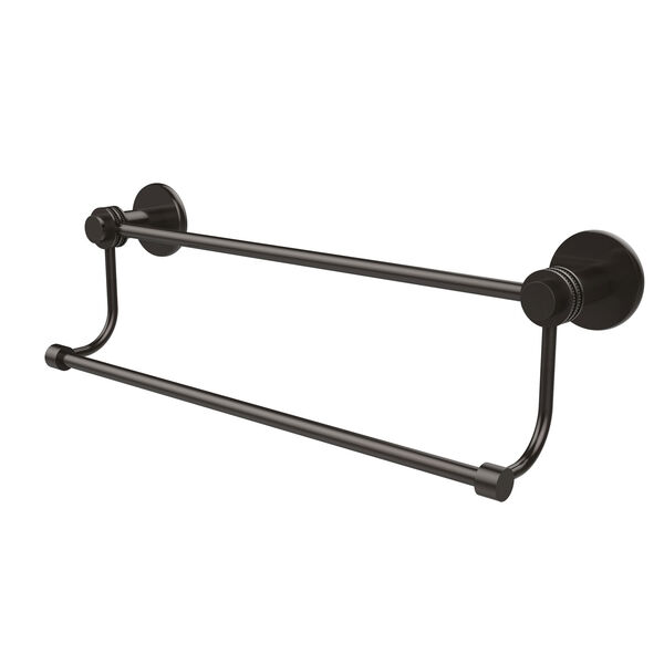 Mercury Collection 36 Inch Double Towel Bar with Dotted Accents, Oil Rubbed Bronze, image 1