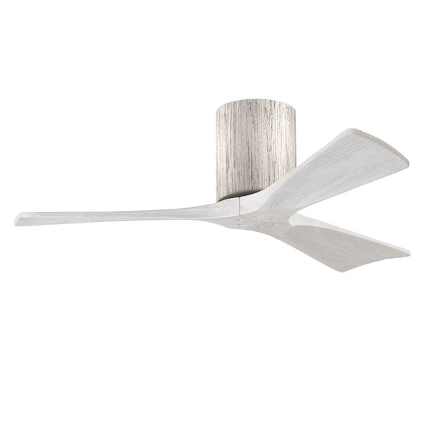 Irene-3H Barnwood 42-Inch Outdoor Flush Mount Ceiling Fan with Matte White Blades, image 3