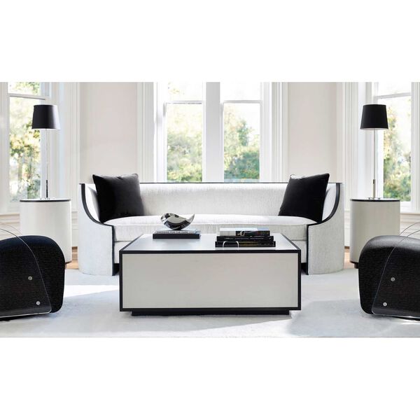 Silhouette Eggshell and Dark Onyx Accent Table, image 5