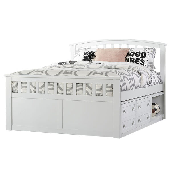 Schoolhouse 4.0 White Full Bed With Storage Unit, image 2