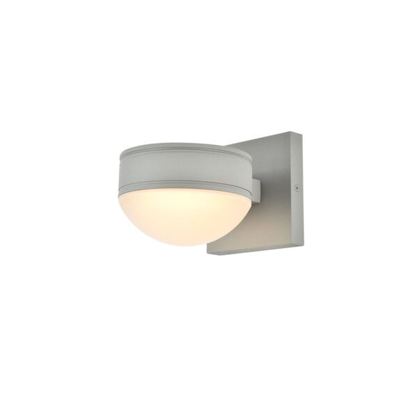 Raine Silver 340 Lumens Eight-Light LED Outdoor Wall Sconce, image 2