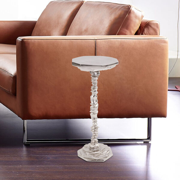 Raw Silver Martini Table, image 2