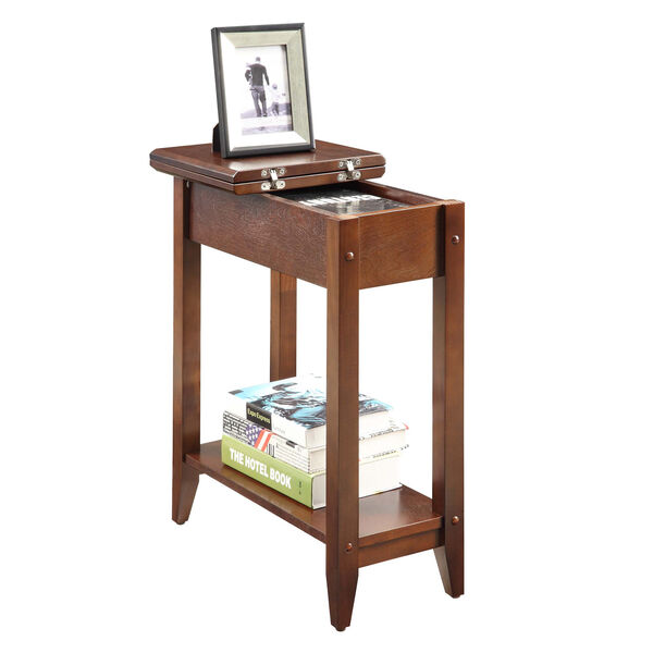 American Heritage Espresso Flip Top Side and End Table, image 3