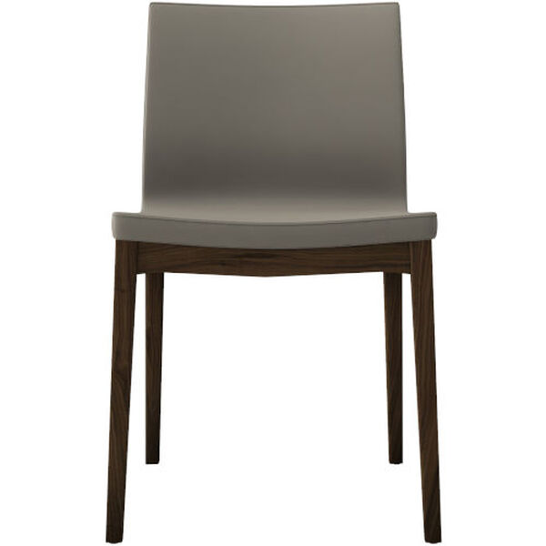 Enna Dove Gray and Walnut Dining Chair, image 1