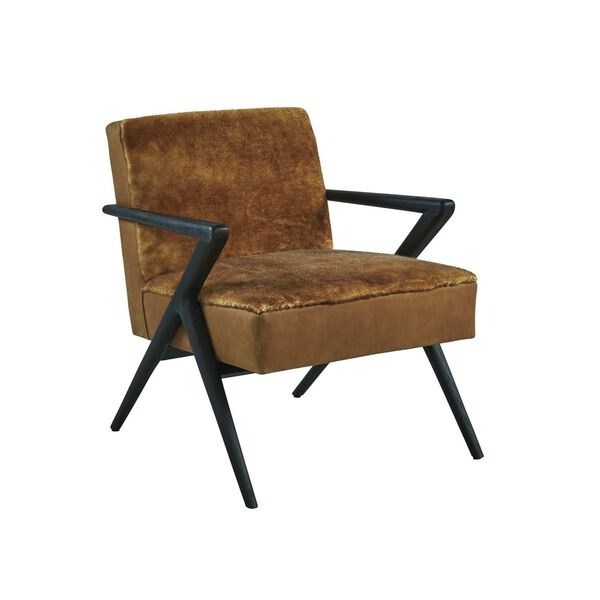 Zanzibar Black Brown Leather Chair, image 1