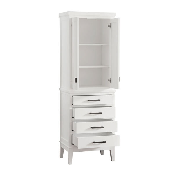 Madison White 24-Inch Linen Tower, image 3