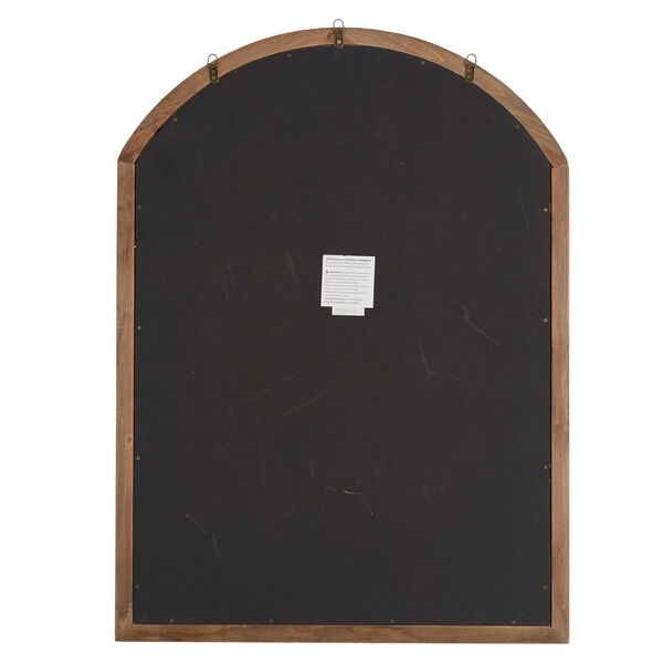 Wesley Wood Arched Windowpane Wall Mirror, image 5