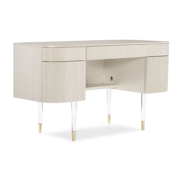 Classic Matte Pearl and Whisper of Gold Lady Love Desk, image 2