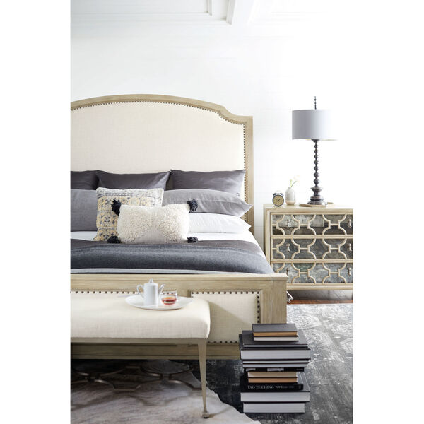 Santa Barbara Sandstone Upholstered Sleigh King Bed, image 4