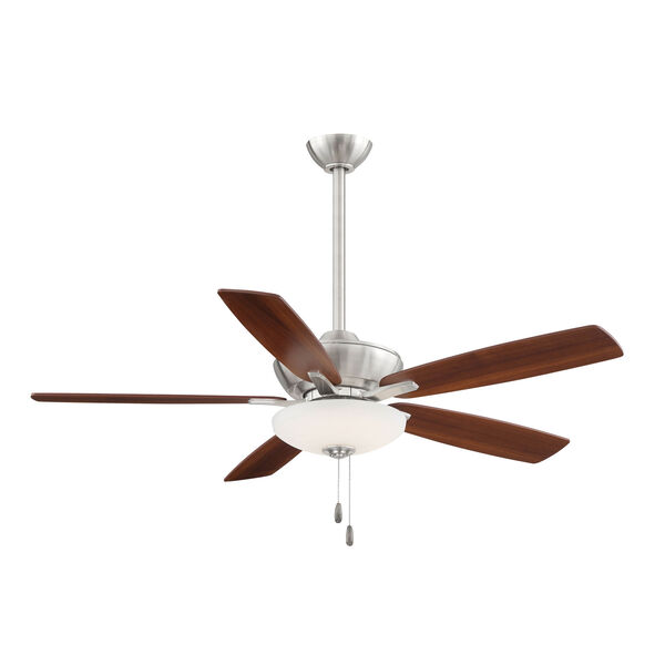 Minute Brushed Nickel and Dark Walnut 52-Inch Energy Star LED Ceiling Fan, image 1